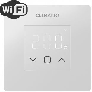 Электронный программируемый терморегулятор CLIMATIQ FD WI-FI серебристый